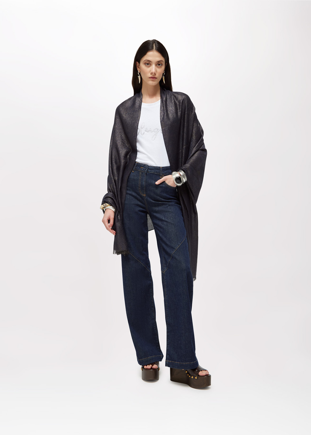 BLUGIRL: ROSE JACQUARD STOLE