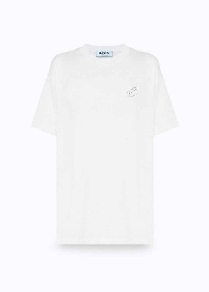 T-SHIRT OVER IN JERSEY CON LOGO