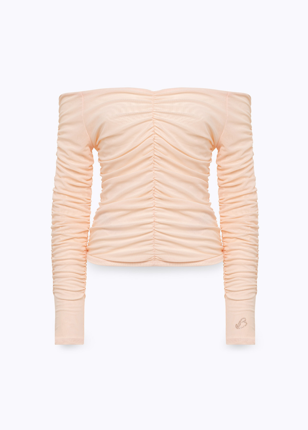BLUGIRL: OFF-SHOULDER TULLE TOP