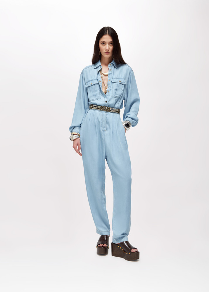LYOCELL DENIM JUMPSUIT
