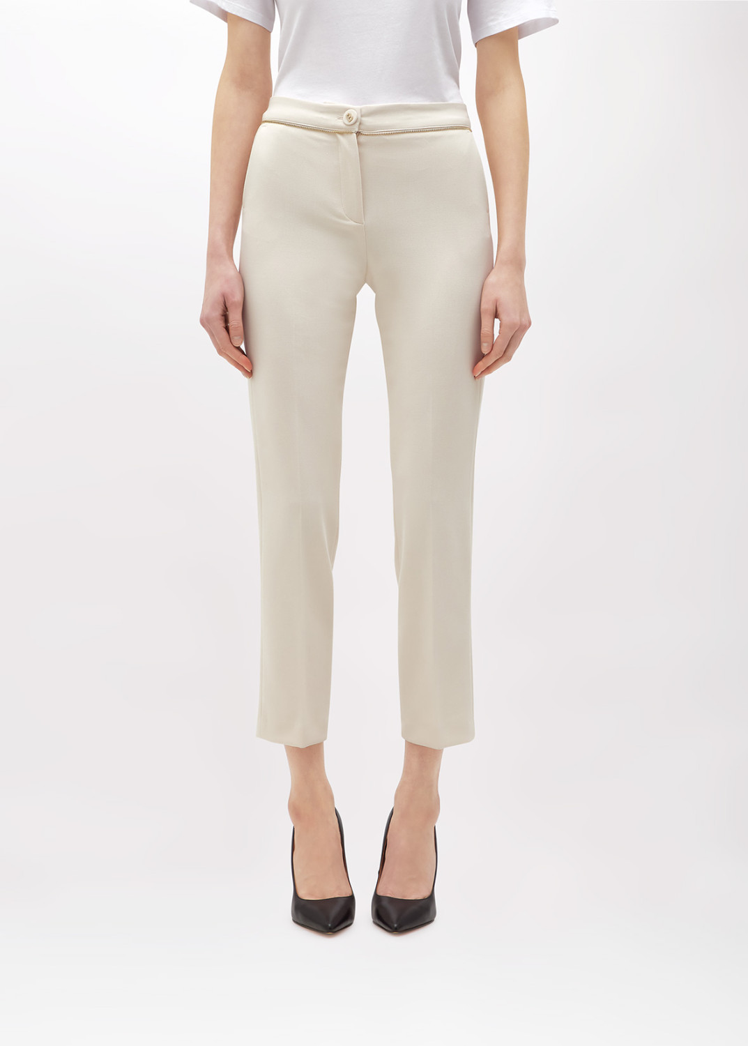 BLUGIRL: CIGARETTE PANTS IN Cady