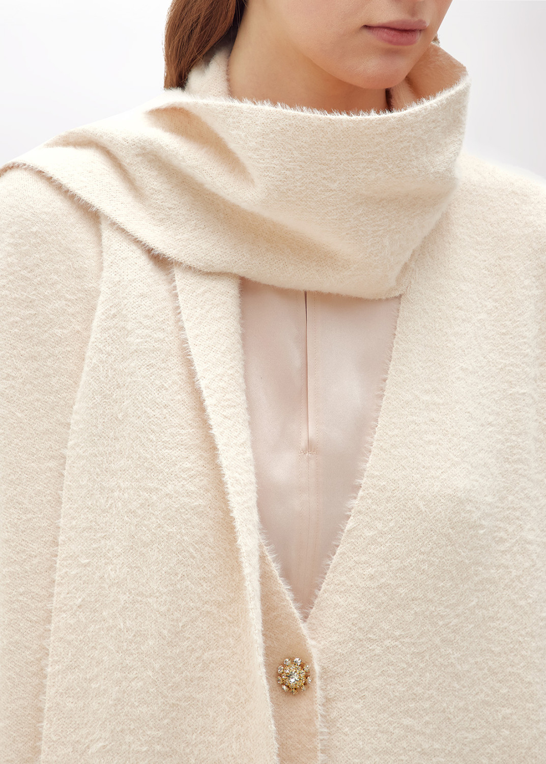 BLUGIRL: OVER CARDIGAN IN FUR EFFECT YARN