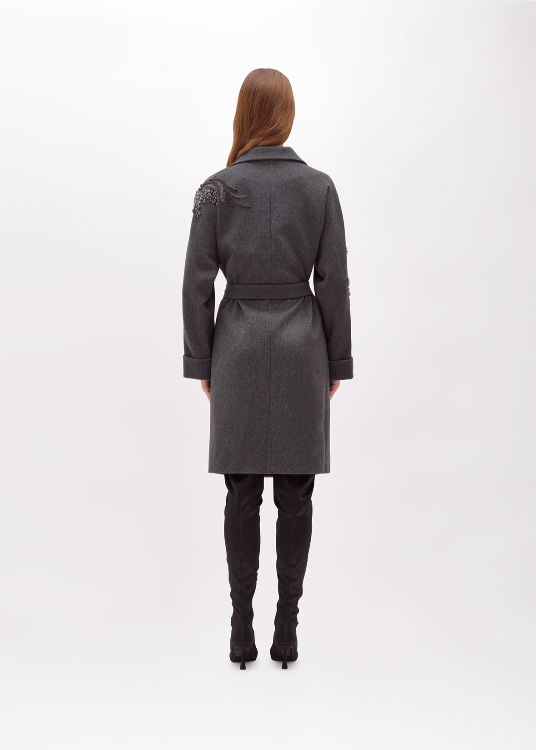 BLUGIRL: Wool Coat with Embroidery