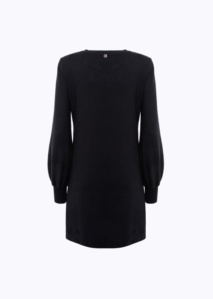 KNIT MINI DRESS WITH BUTTONS