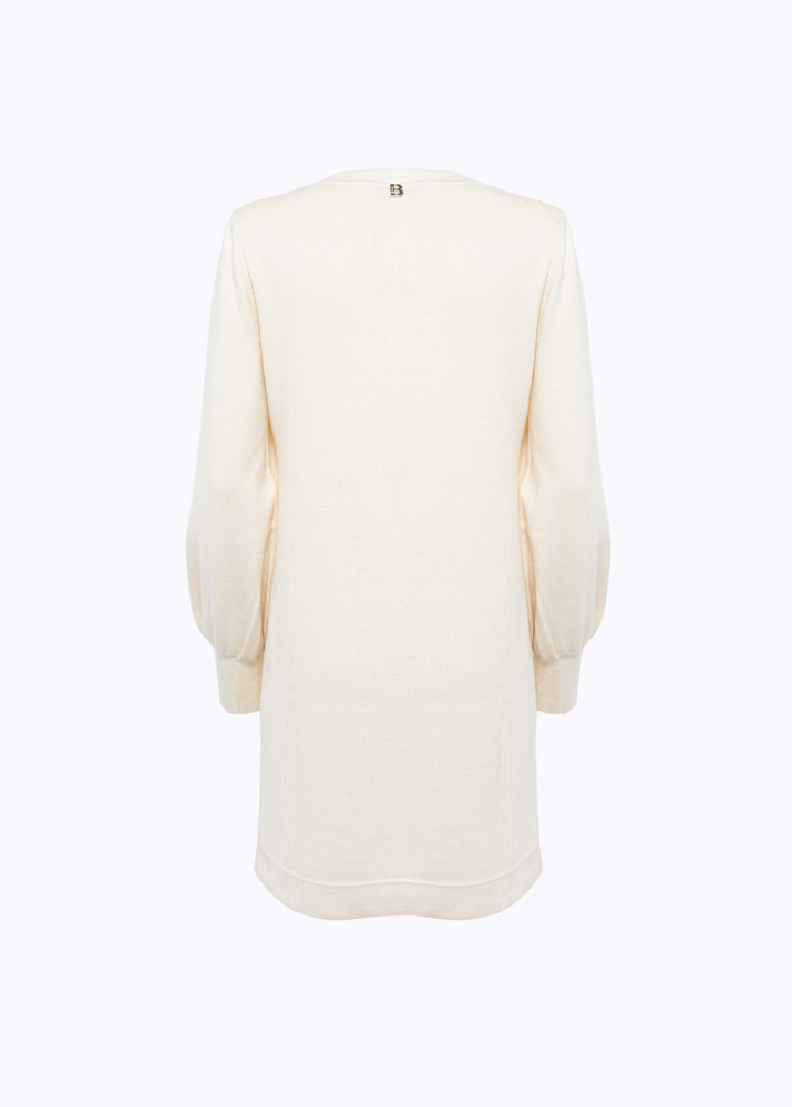 KNIT MINI DRESS WITH BUTTONS