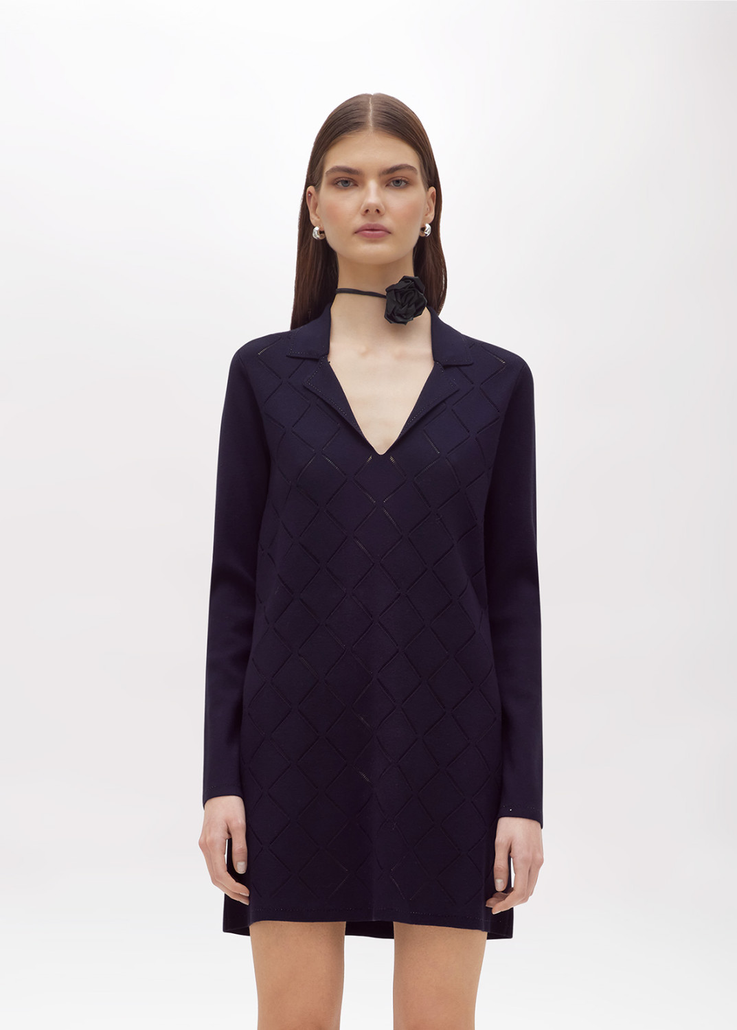 BLUGIRL: FITTED DRESS WITH RHINESTONES