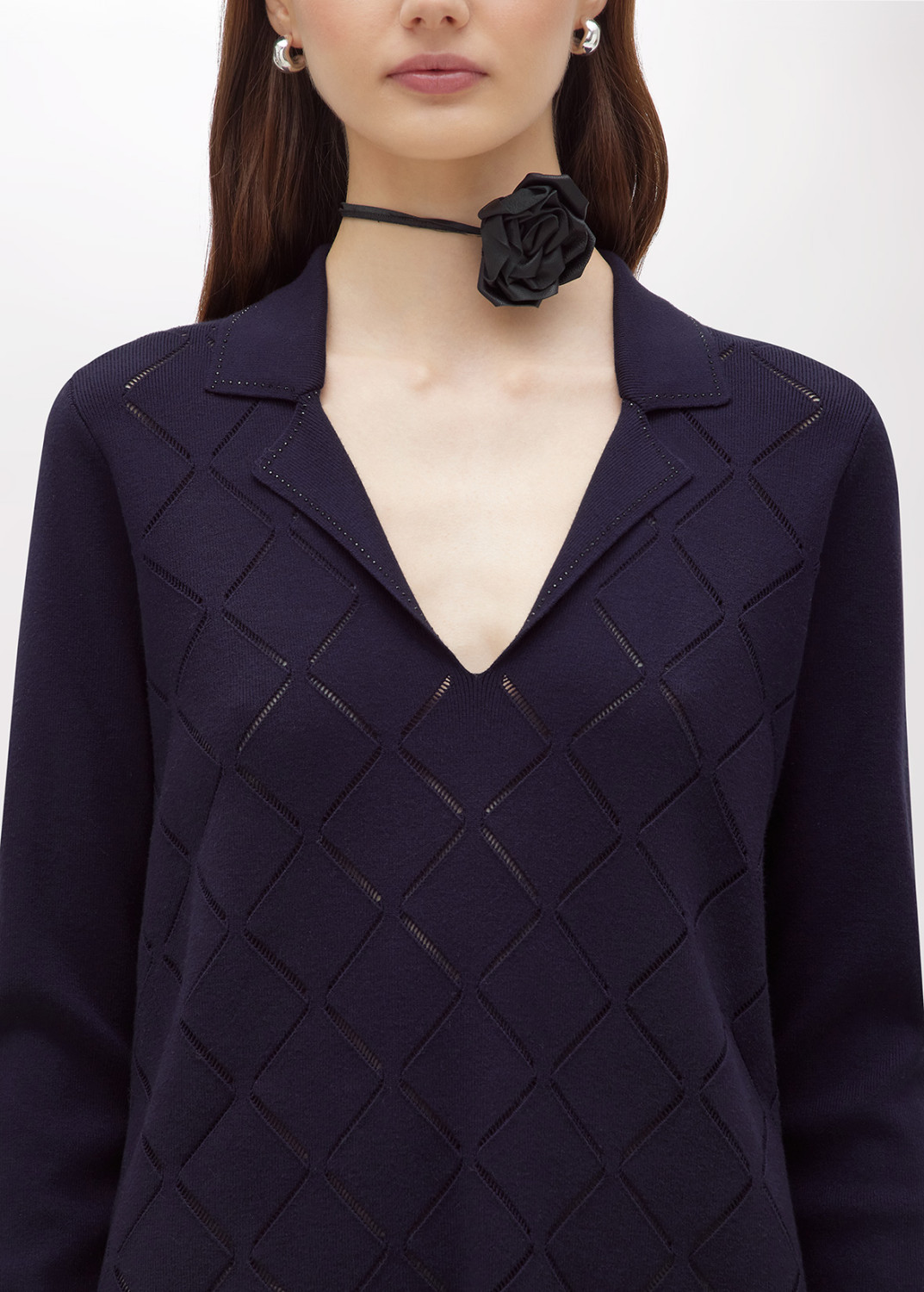 BLUGIRL: FITTED DRESS WITH RHINESTONES