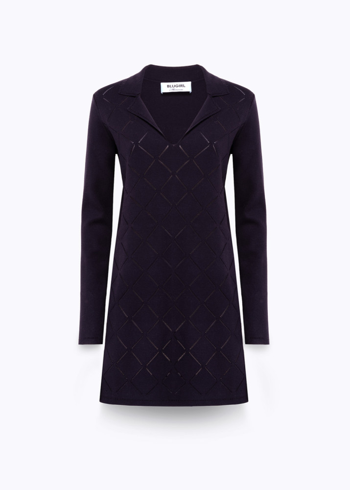 FITTED DRESS WITH RHINESTONES