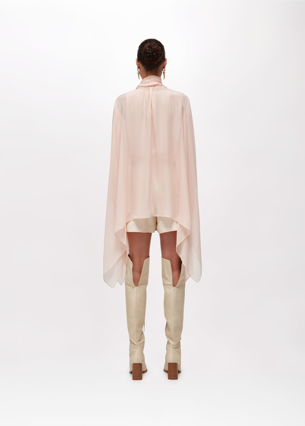 mini georgette dress Sylvie Crystal Silk Georgette Mini Dress
