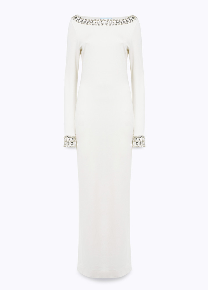 JERSEY DRESS WITH EMBROIDERY