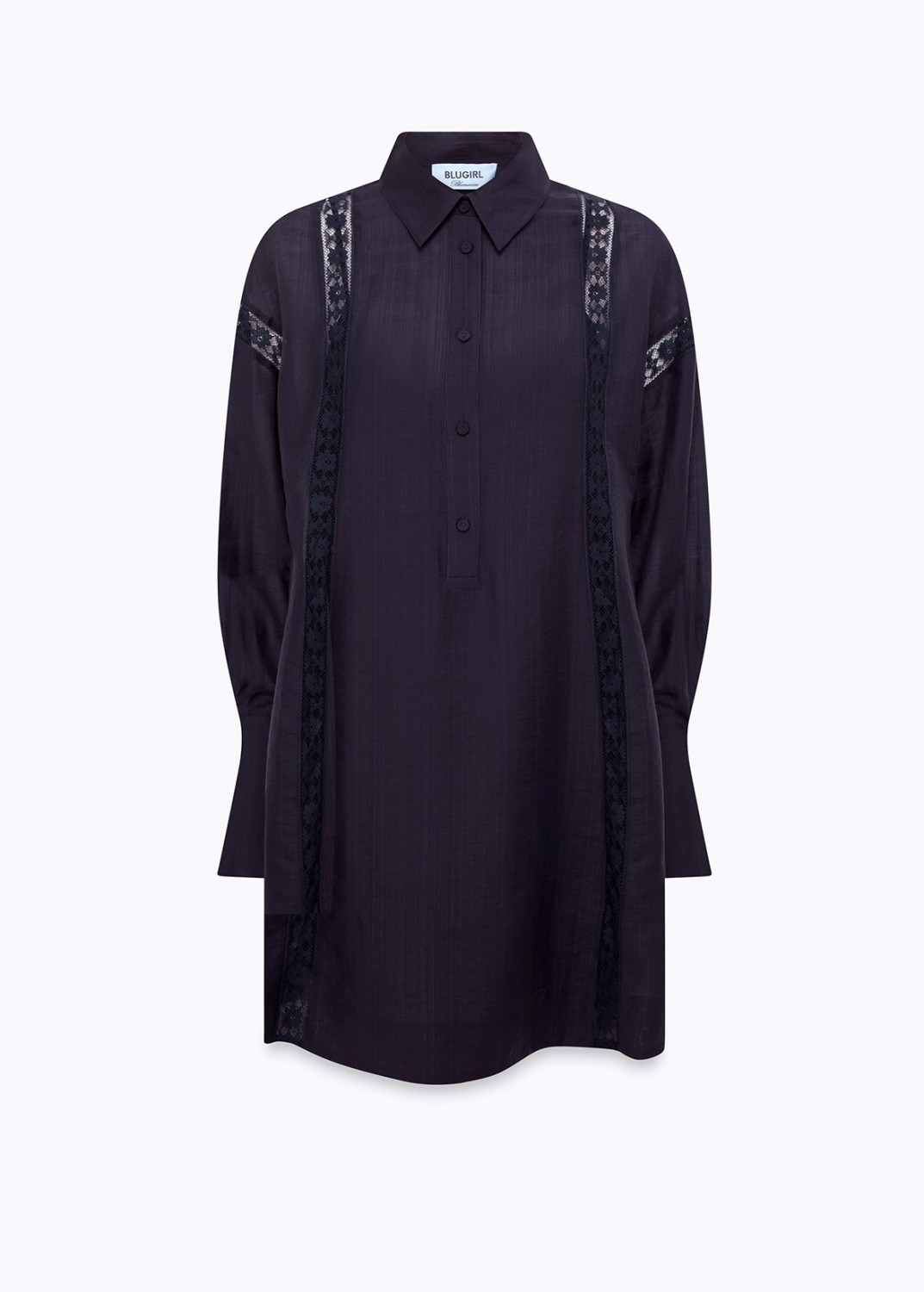 BLUGIRL: LYOCELL AND LACE MINI DRESS