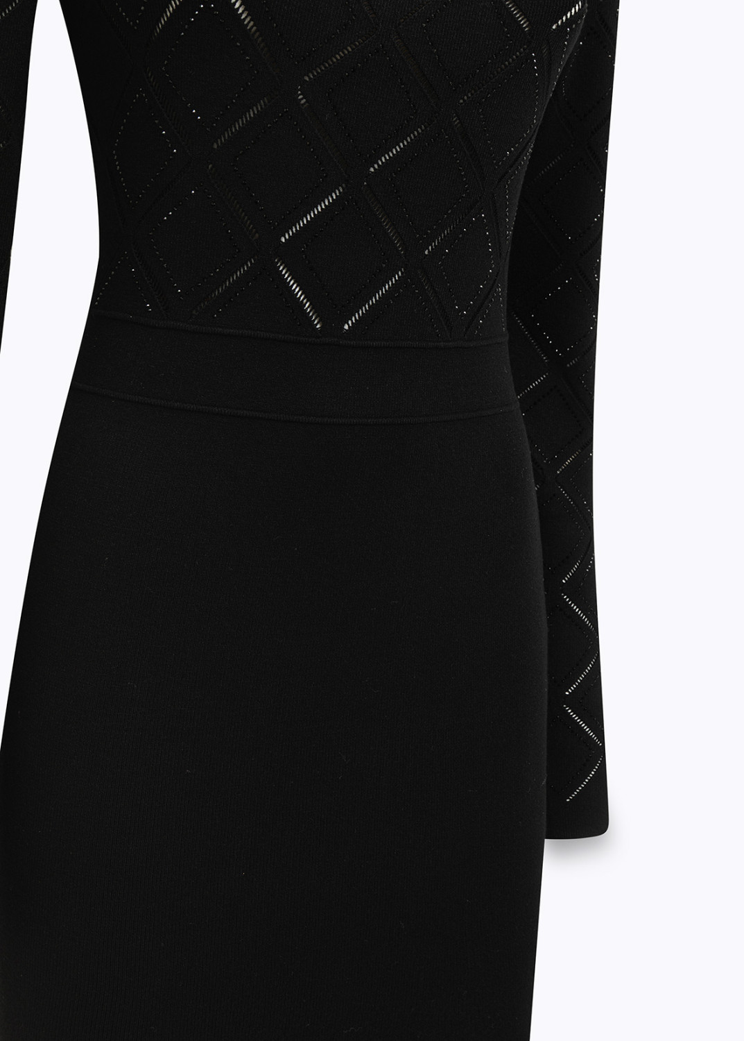 BLUGIRL: KNITTED BODYCON DRESS WITH RHINESTONES