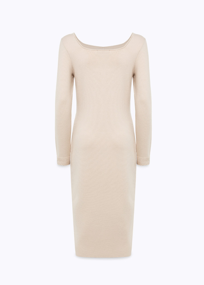 DRESS IN KNIT WITH JEWEL BUTTONS