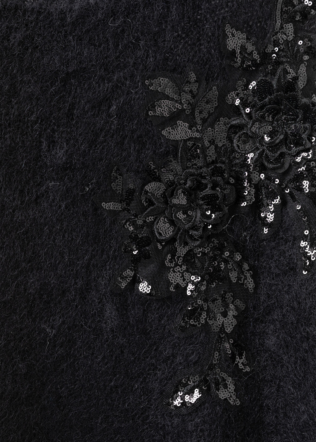 BLUGIRL: MOHAIR DRESS WITH PATCH EMBROIDERY