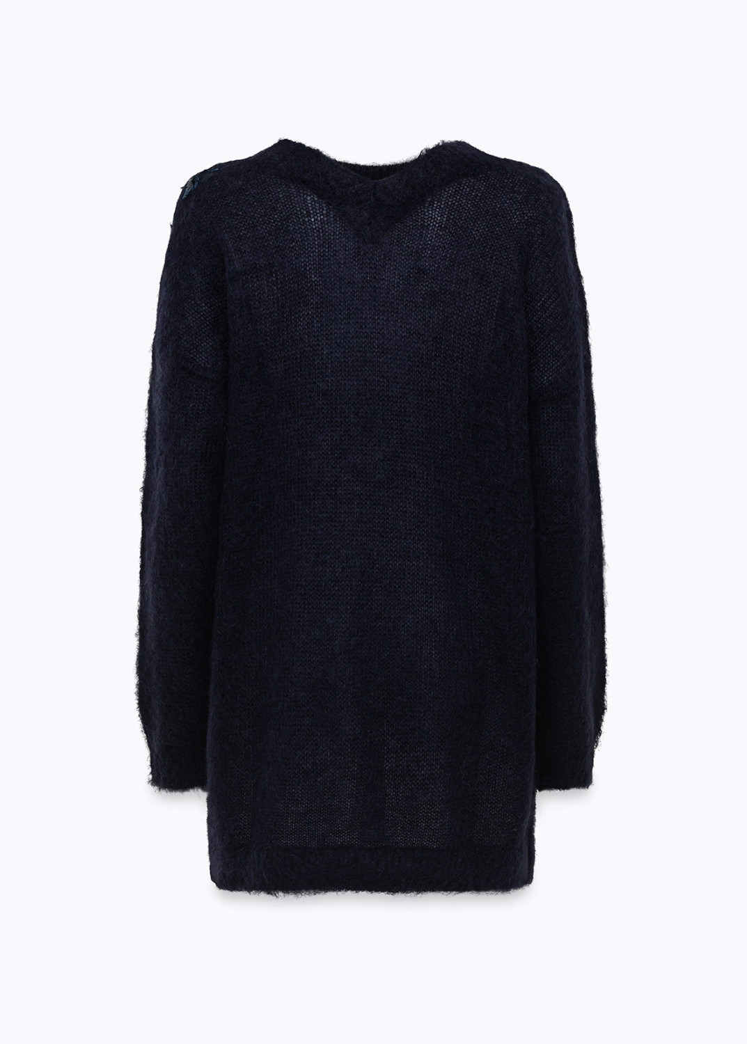 BLUGIRL: MOHAIR DRESS WITH PATCH EMBROIDERY