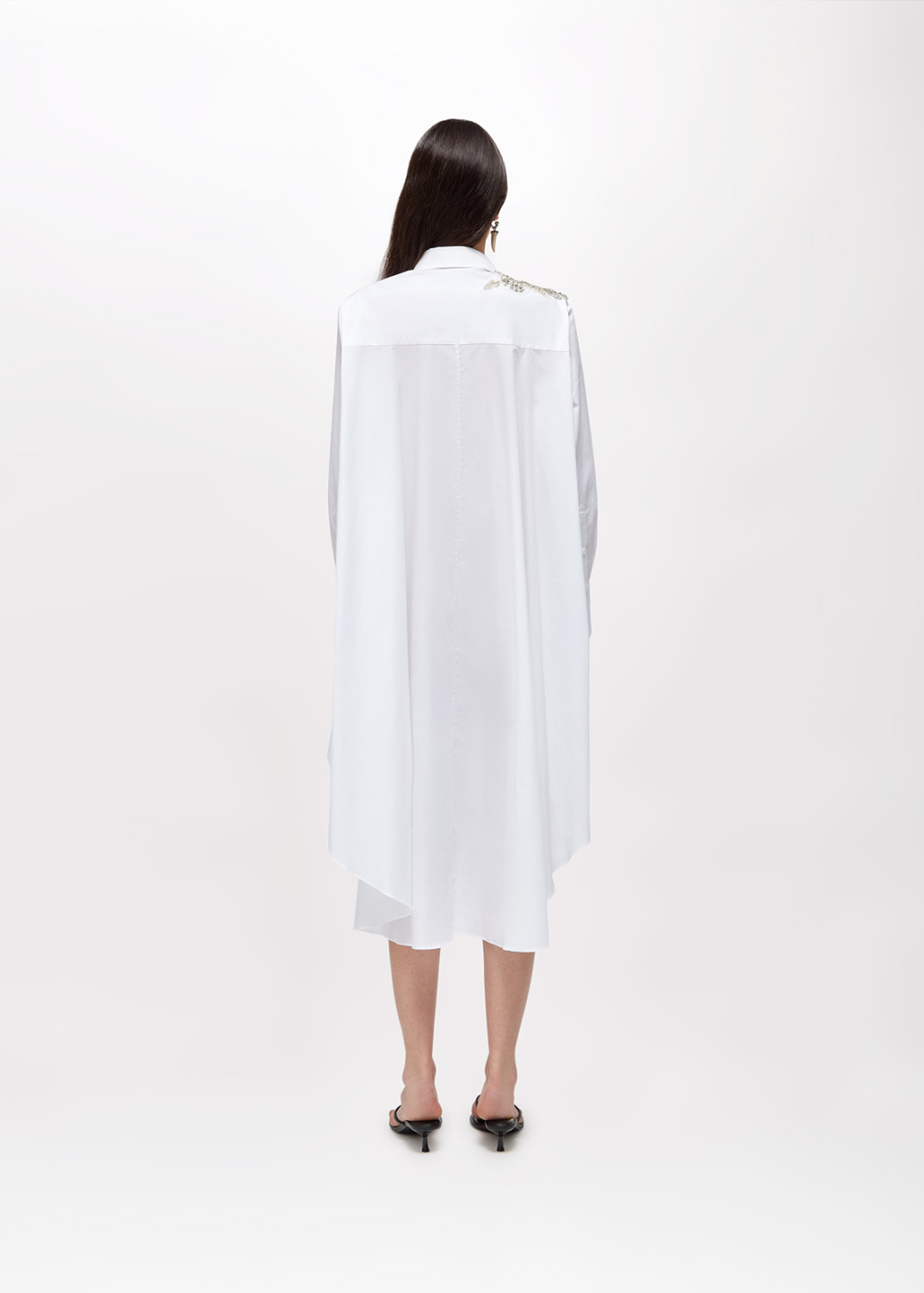 BLUGIRL: POPLIN DRESS WITH EMBROIDERY