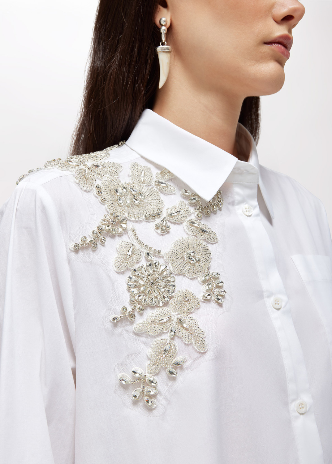 BLUGIRL: POPLIN DRESS WITH EMBROIDERY