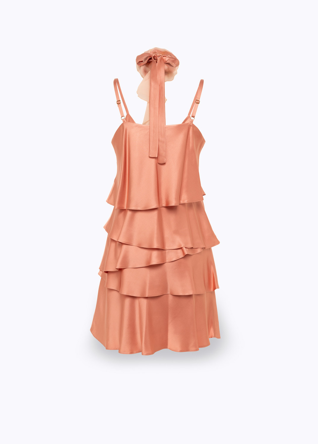 BLUGIRL: ABITO IN RASO CON BALZE