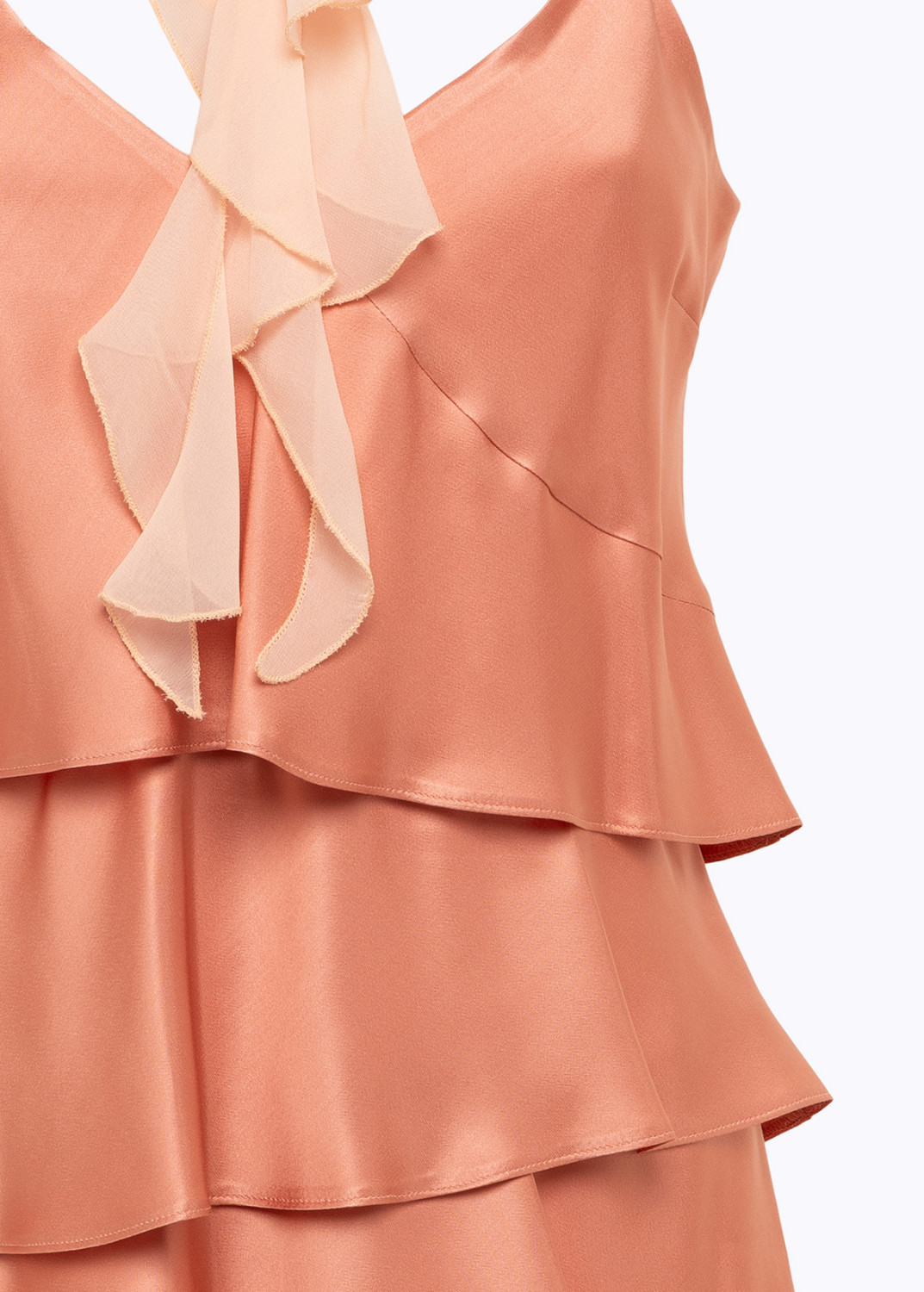 BLUGIRL: ABITO IN RASO CON BALZE