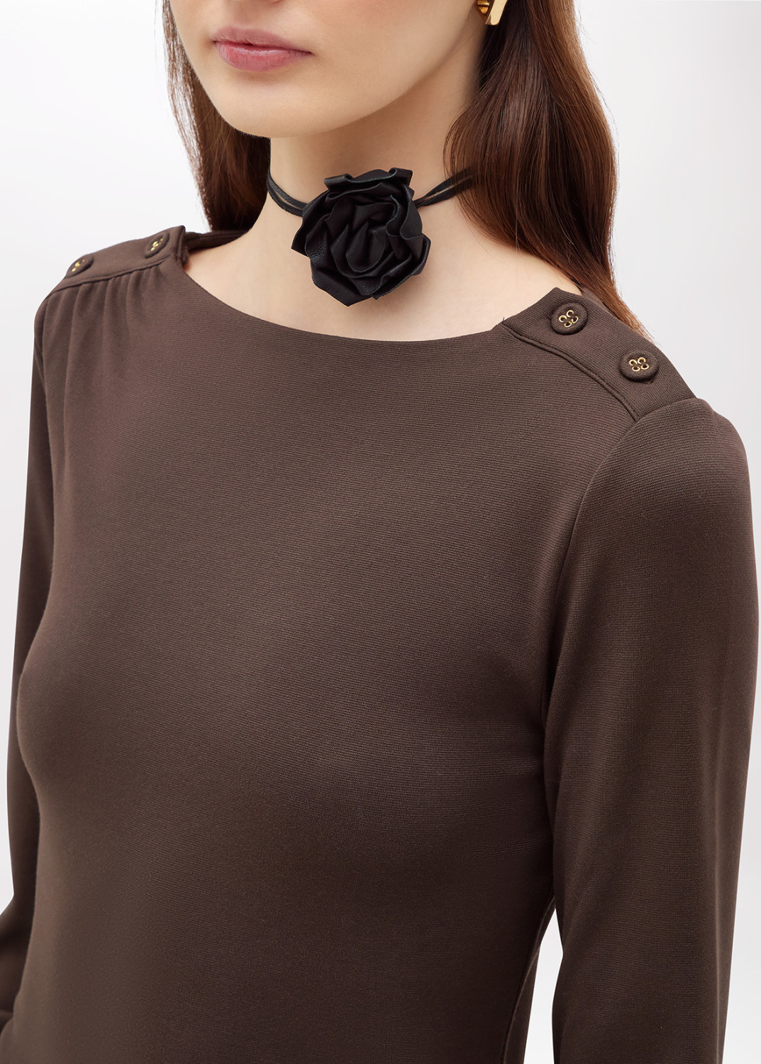 BLUGIRL: ABITO LUNGO IN JERSEY CON ARRICCIATURA