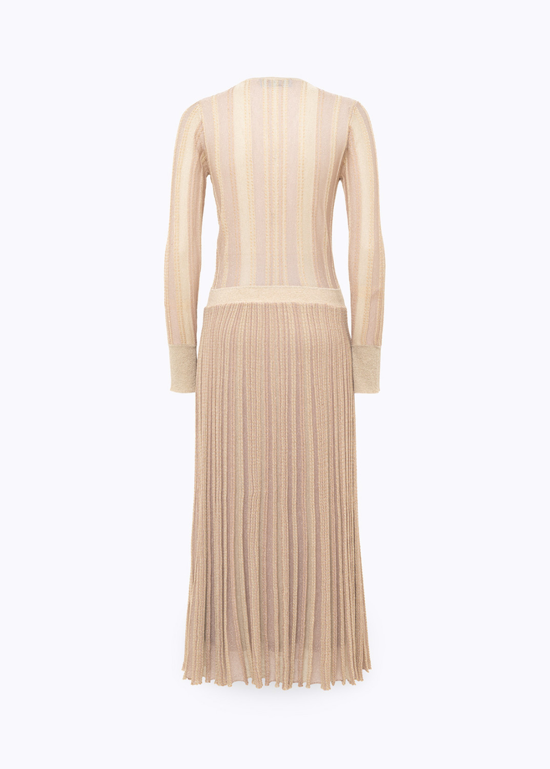 BLUGIRL: ABITO LUNGO IN MAGLIA LUREX RIGATA