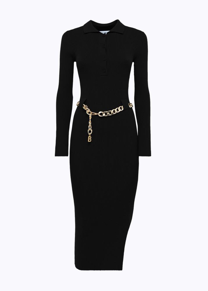 POLO MIDI DRESS WITH BELT