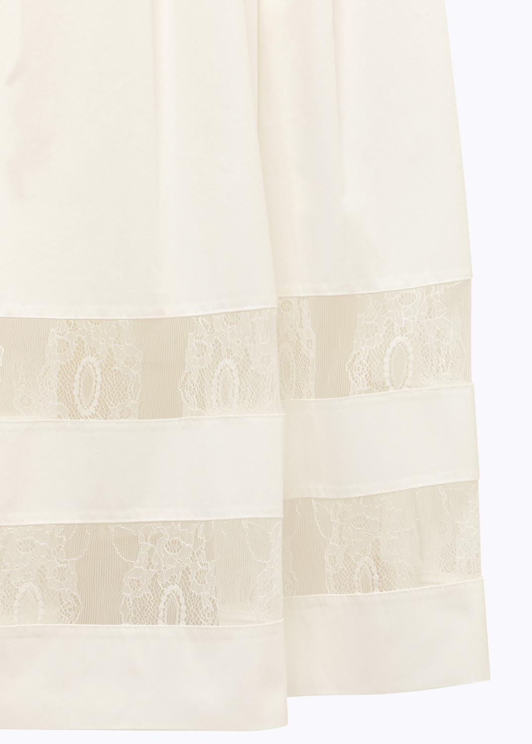 BLUGIRL: ABITO MIDI IN COTONE E PIZZO