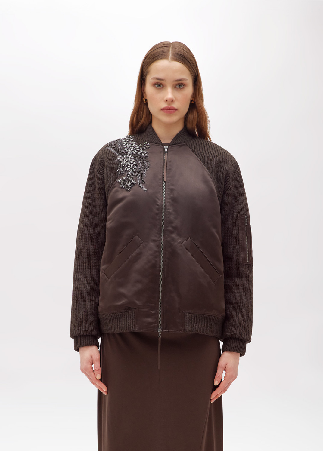 BLUGIRL: KNIT AND DUCHESS BOMBER