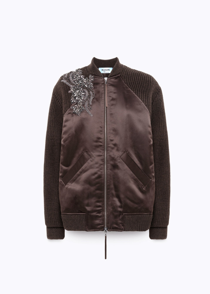 KNIT AND DUCHESS BOMBER