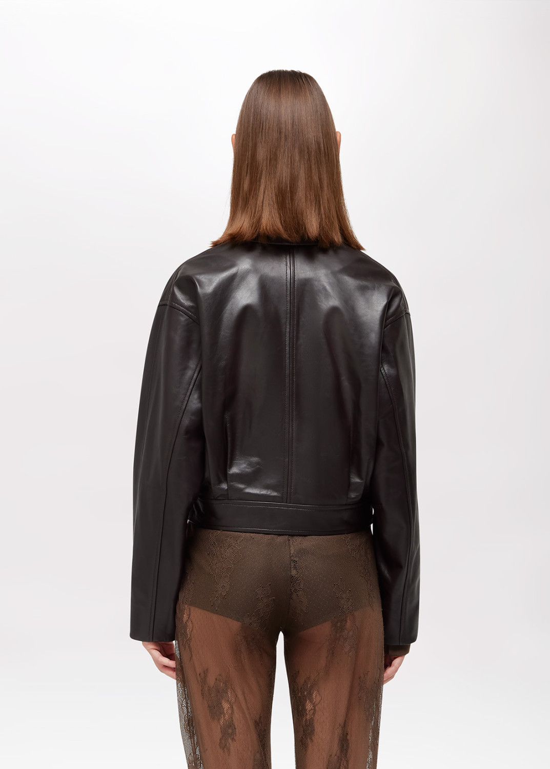 BLUGIRL: BOMBER IN PELLE