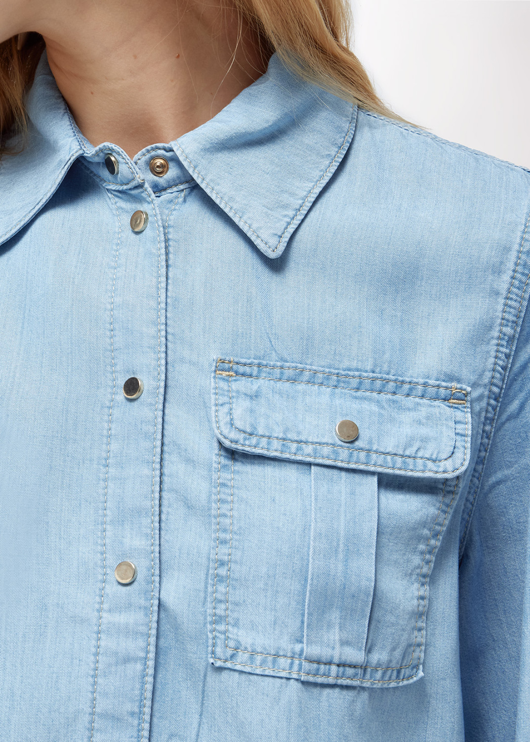 BLUGIRL: BOXY LYOCELL DENIM SHIRT