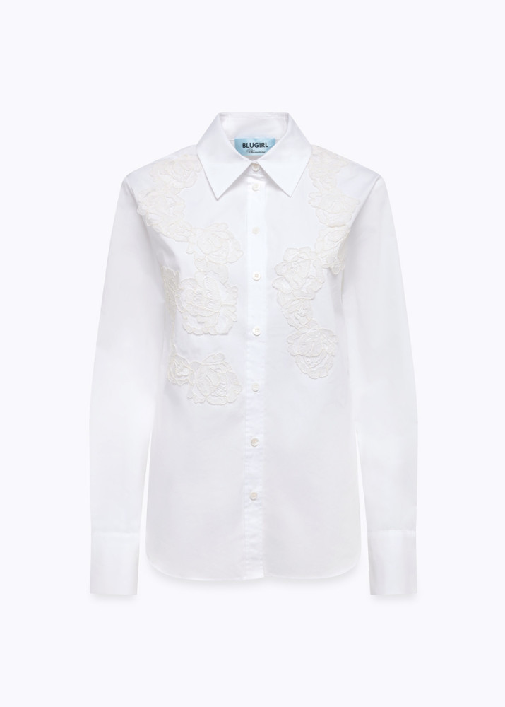 CAMICIA IN COTONE CON PIZZO