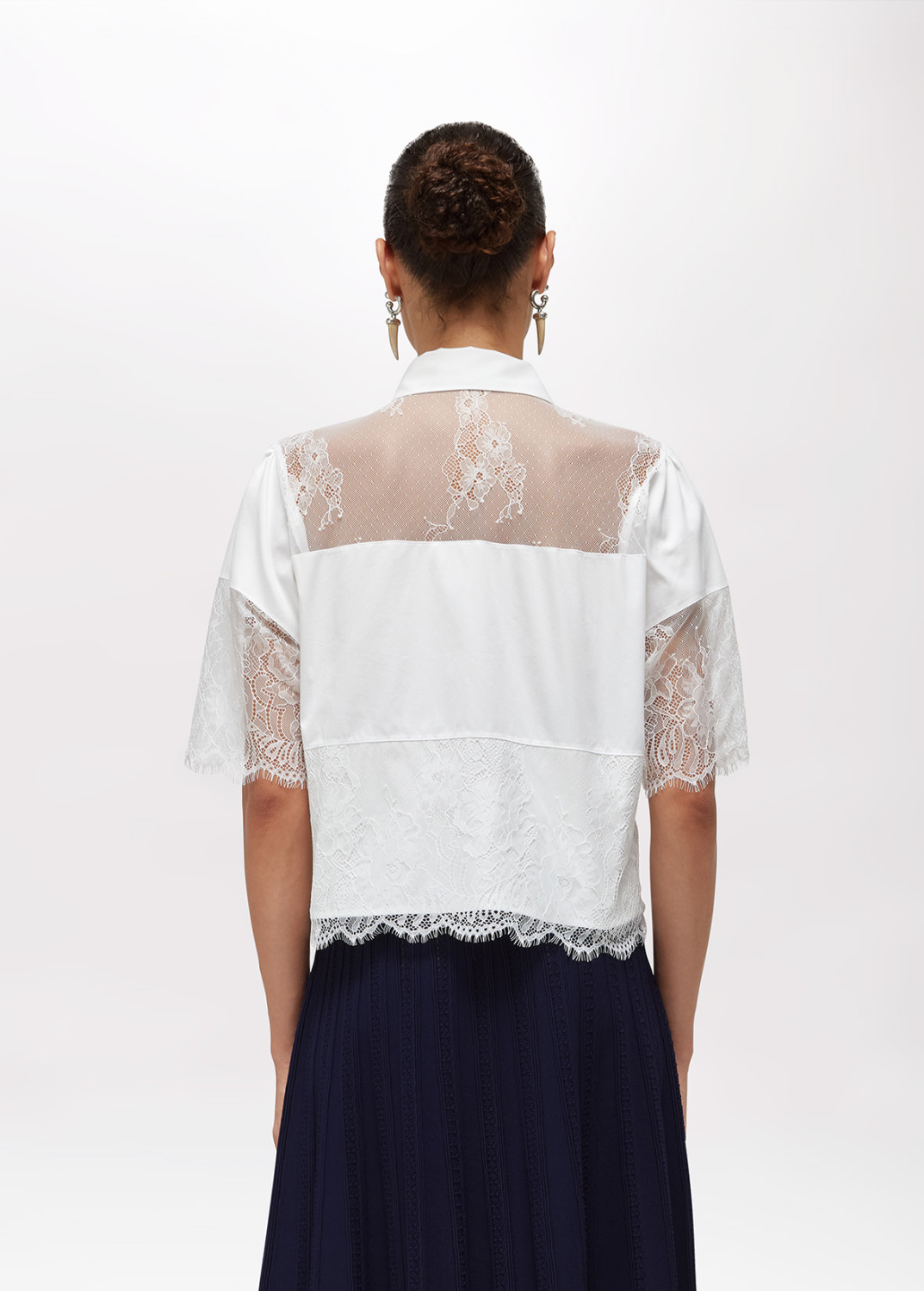 BLUGIRL: COTTON SHIRT WITH LACE
