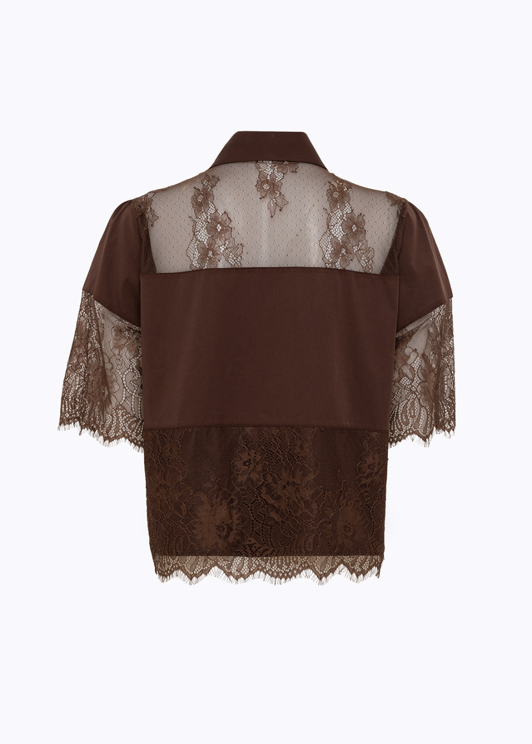 BLUGIRL: CAMICIA IN COTONE CON PIZZO