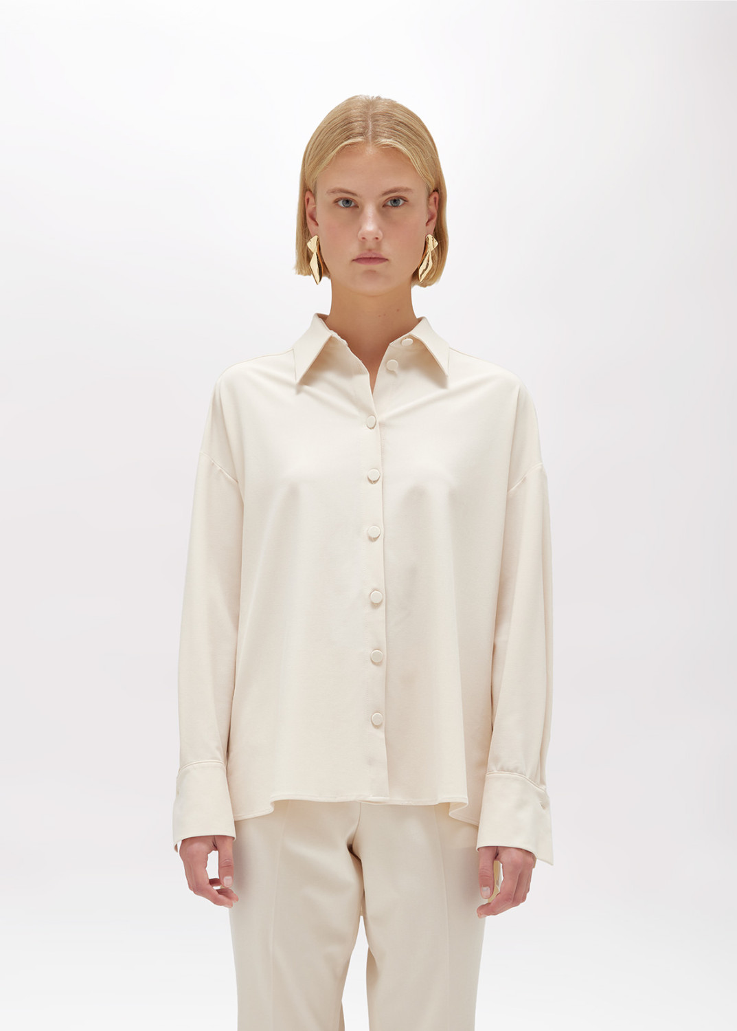 BLUGIRL: STRETCH FLANNEL SHIRT