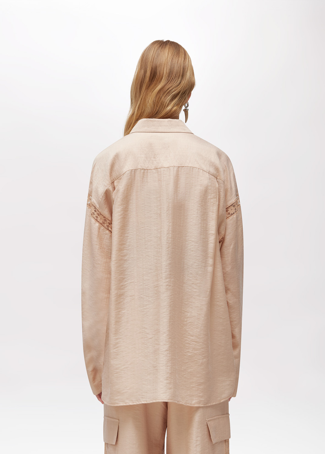 BLUGIRL: LYOCELL AND LACE SHIRT