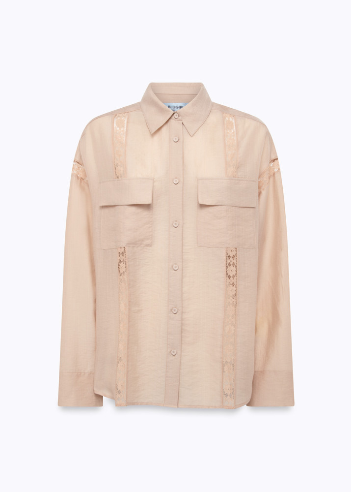 LYOCELL AND LACE SHIRT