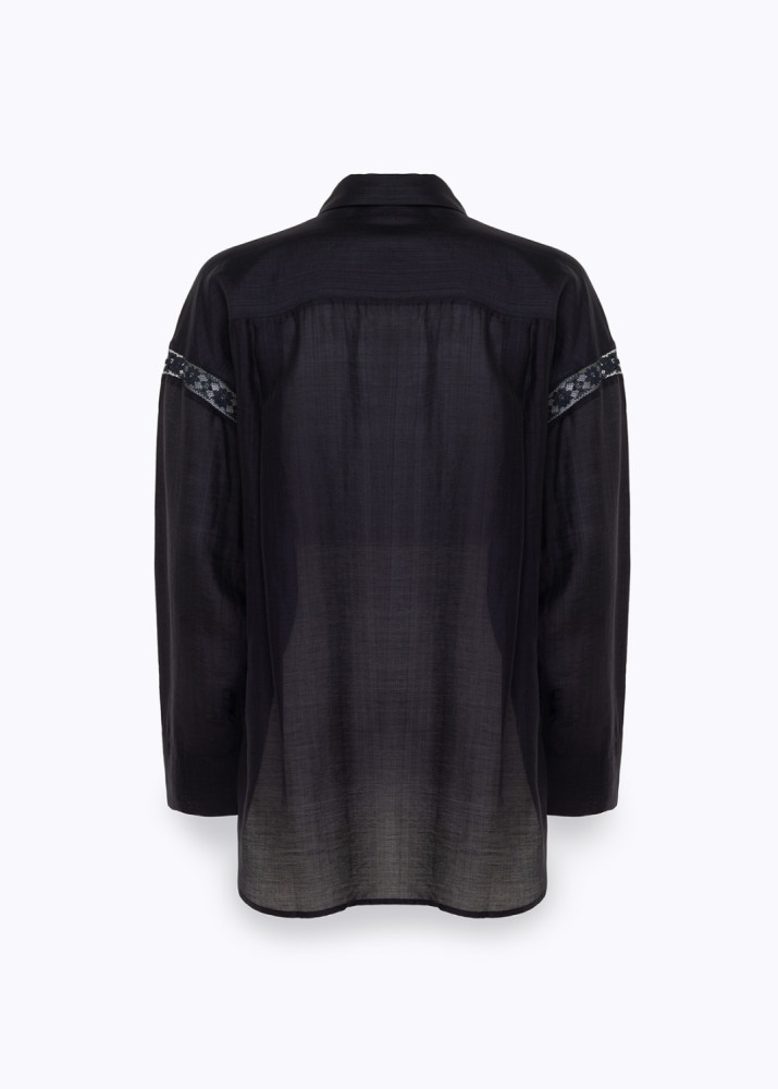 LYOCELL AND LACE SHIRT
