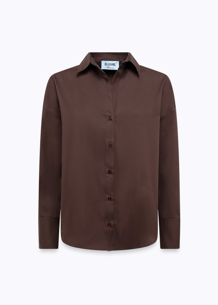 POPLIN SHIRT WITH LACE