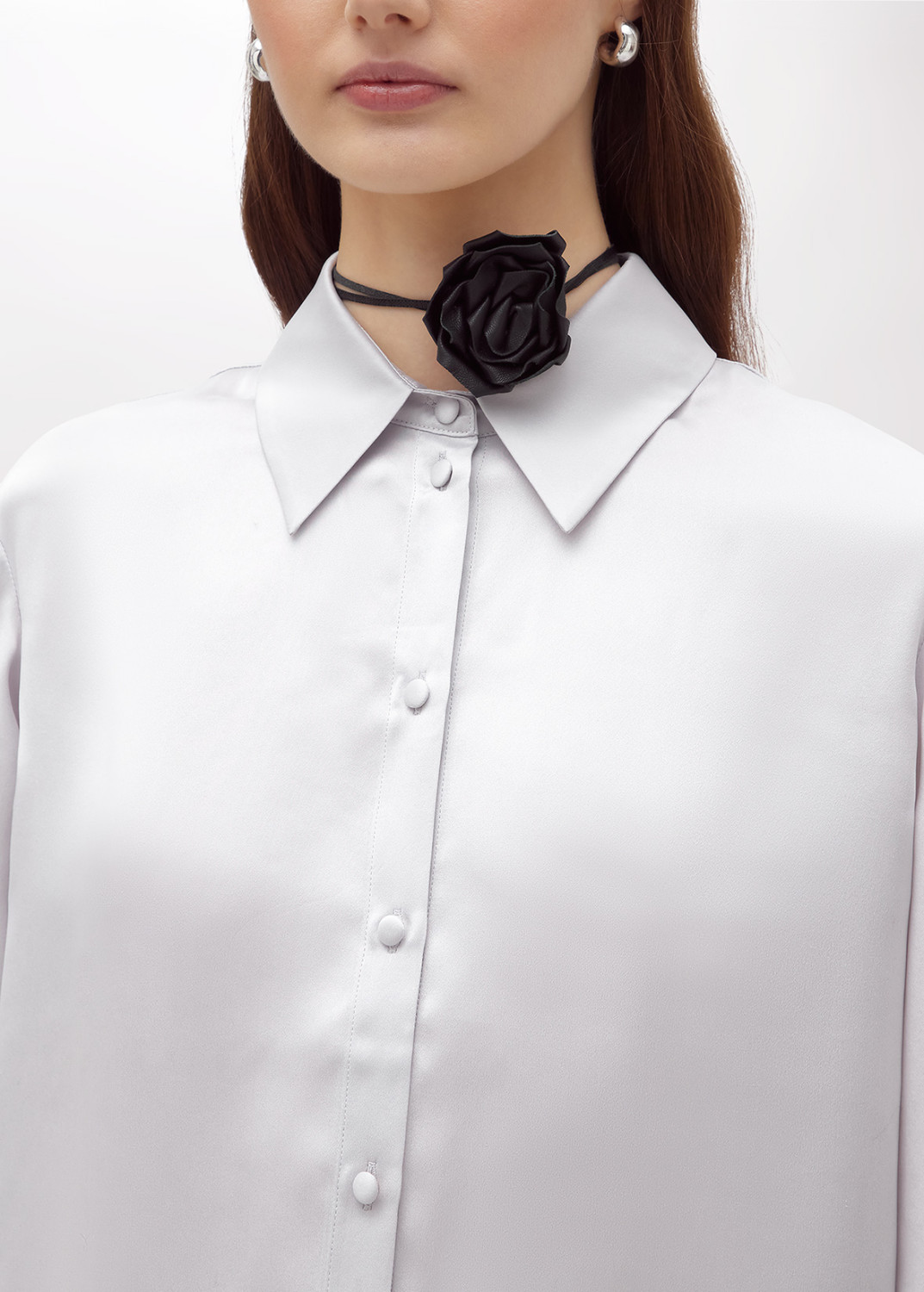 BLUGIRL: SILK SATIN SHIRT