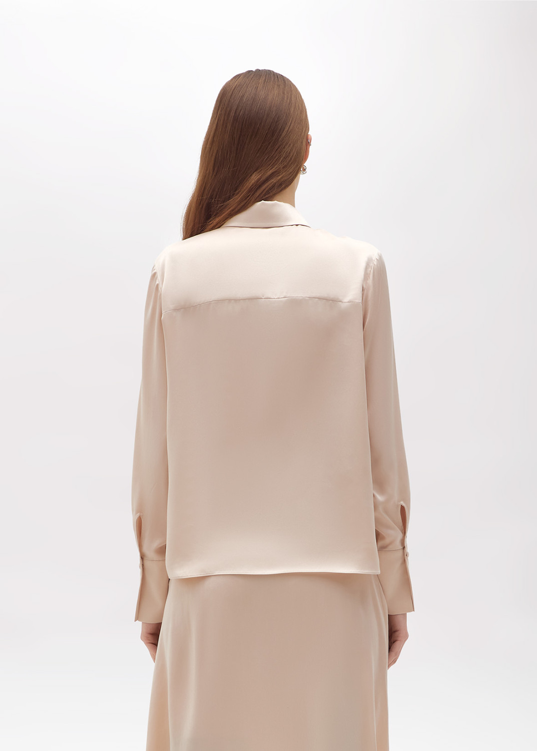 BLUGIRL: SILK SATIN SHIRT