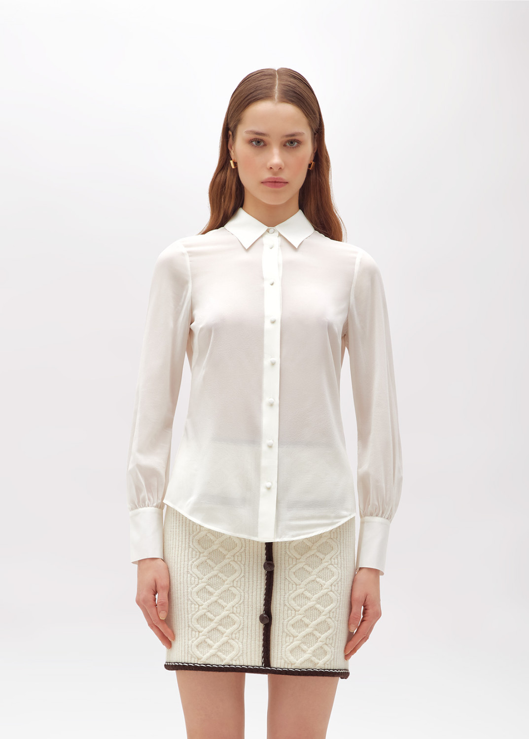 BLUGIRL: SILK VOILE SHIRT