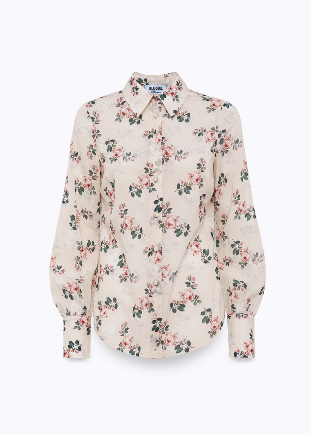 BLUGIRL: SILK VOILE FLORAL SHIRT
