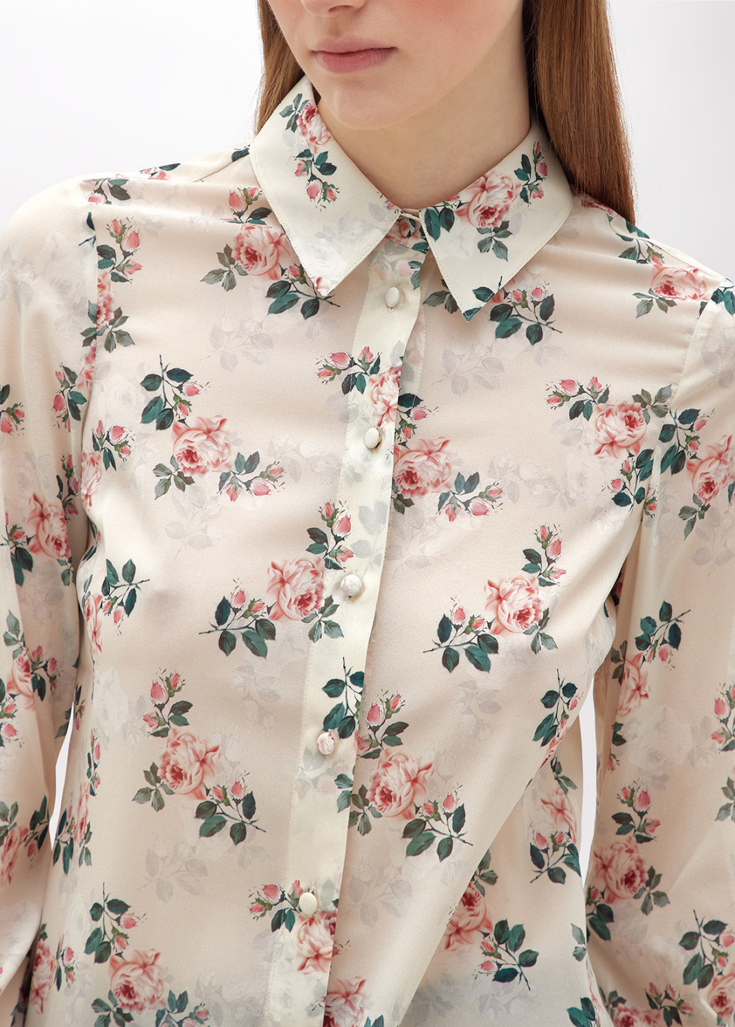 BLUGIRL: SILK VOILE FLORAL SHIRT