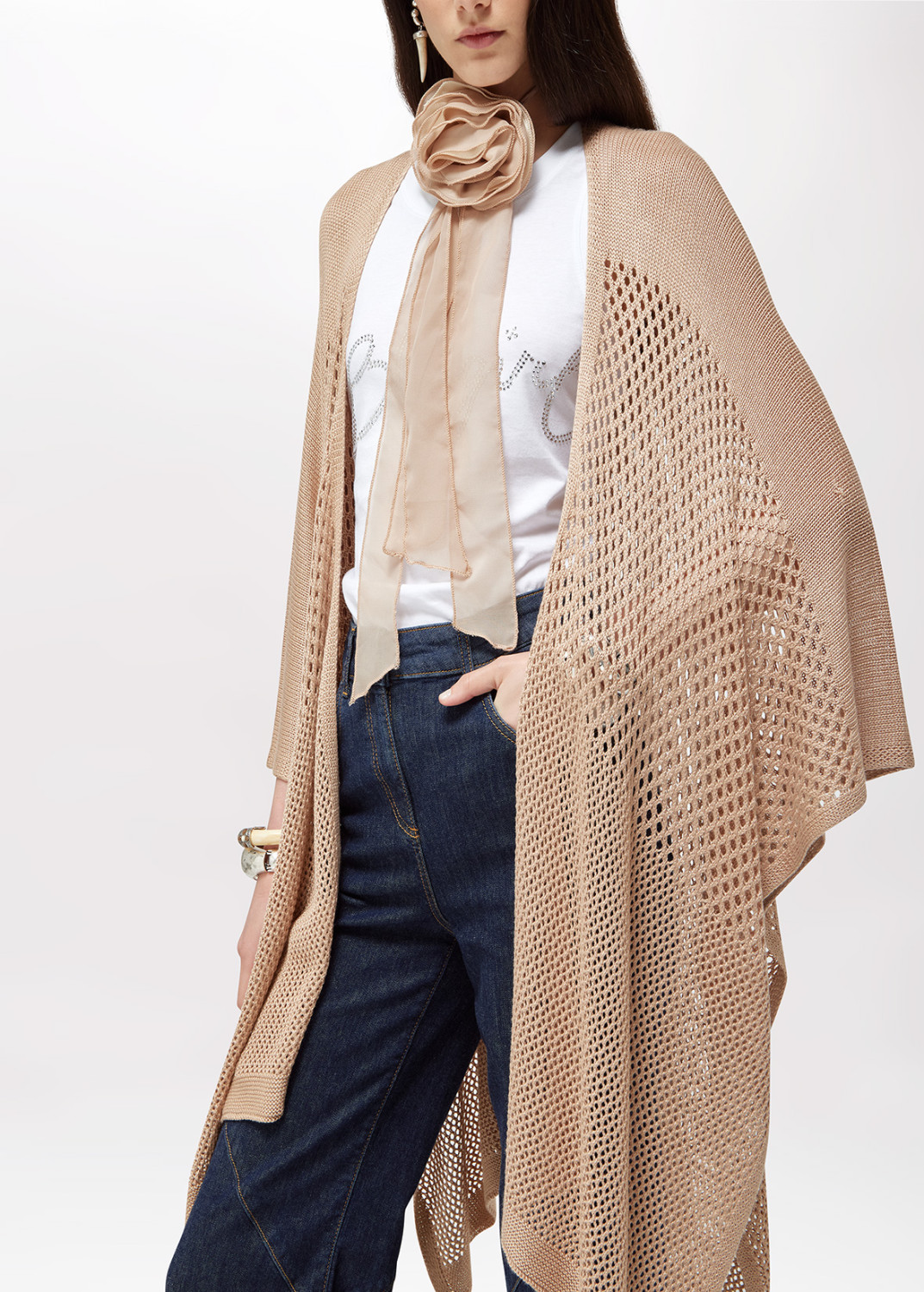 BLUGIRL: DÉGRADÉ KNIT CAPE