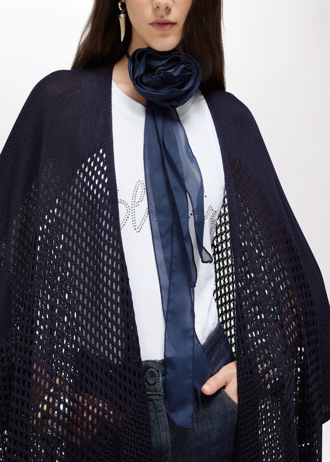 BLUGIRL: DÉGRADÉ KNIT CAPE