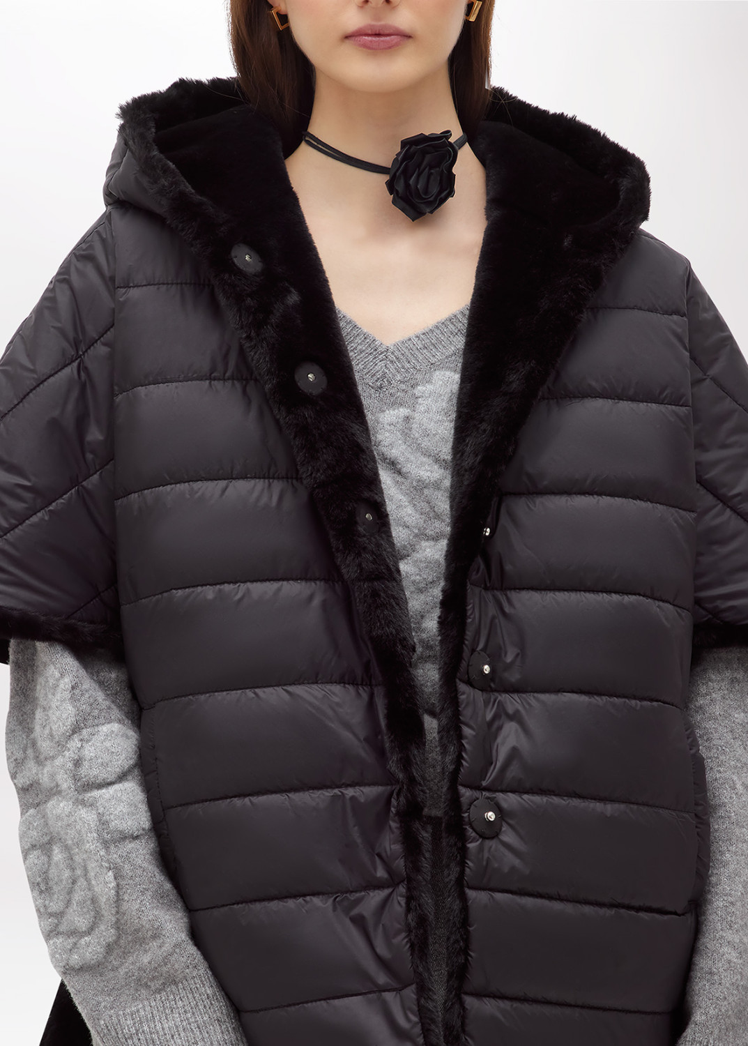 BLUGIRL: CAPPA REVERSIBILE IN FAUX FUR