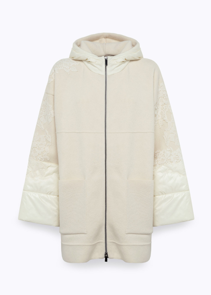 WOOL AND DUCHESS COAT