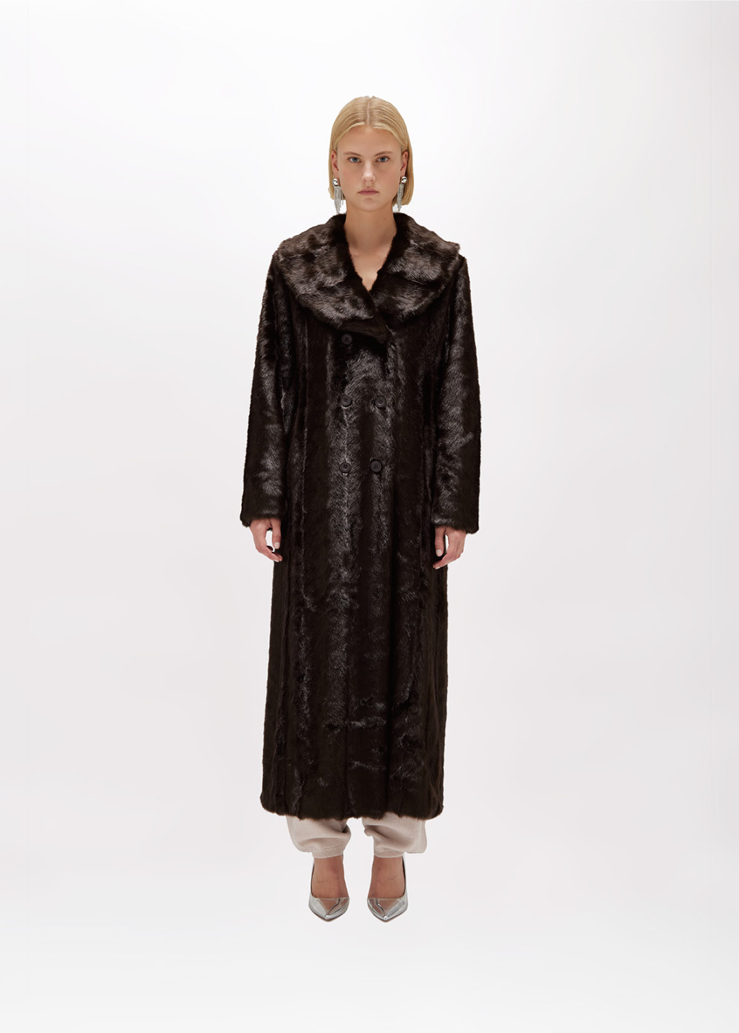 BLUGIRL: CAPPOTTO LUNGO IN FAUX FUR