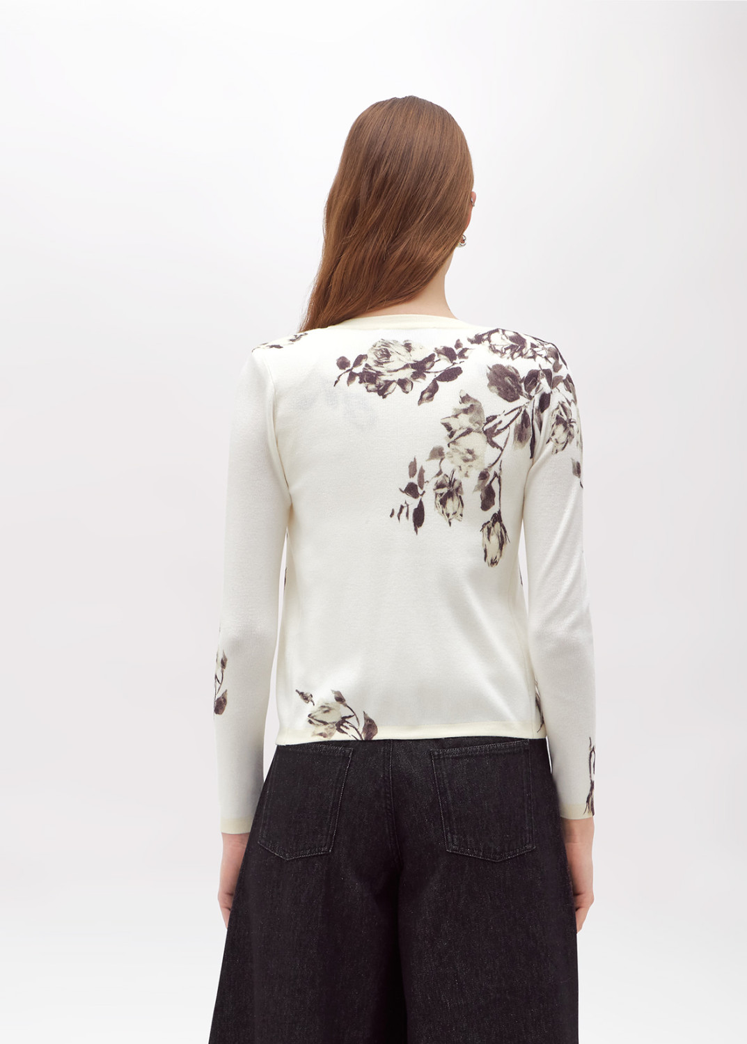 BLUGIRL: CARDIGAN AND FLOWER PRINT TOP